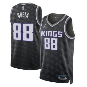 Camiseta Hombre Sacramento Kings Neemias Queta 88 2022-23 Jordan Statement Edition Negro Swingman